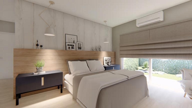 12 dicas e inspirações para adicionar porcelanato no quarto - expresso.arq